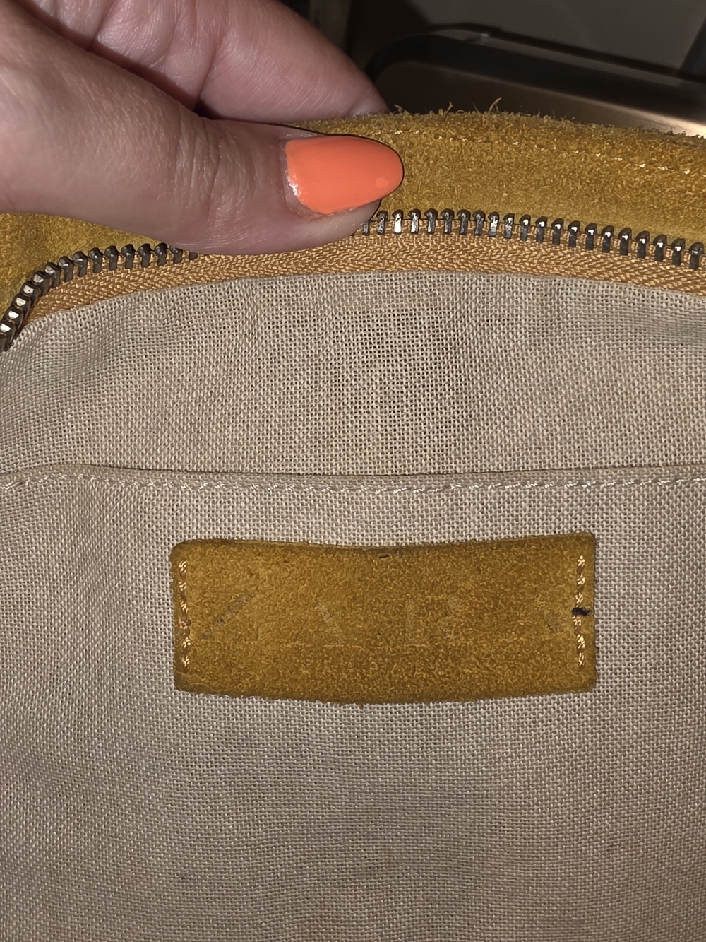 Zara Mustard Yellow Suede Tote Shoulder Bag - Picture 5 of 8